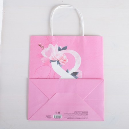 Package gift craft, packaging, "March 8", 22 x 25 x 12 cm-3