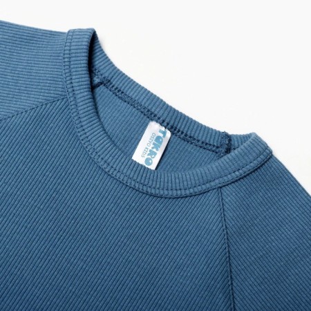 Kit for children (longshit, pants), dark blue color, height 92 cm-1