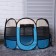 Animal aviary, tent, 8 walls, 70 x 40 cm, blue