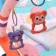 Set 2 in 1 swing and rug "duckling", light, sound effects, pink color