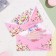 Money envelope "Congratulations!" flowers on a pink background, 8.3 x 16.5 cm