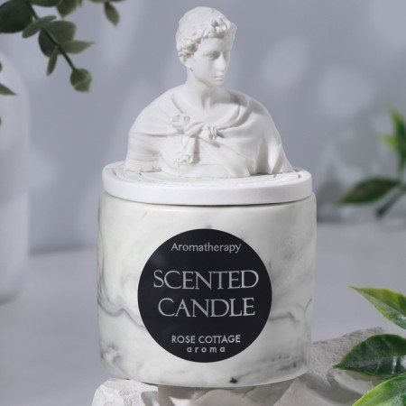 Candle in concrete aromatic "lily", soy wax