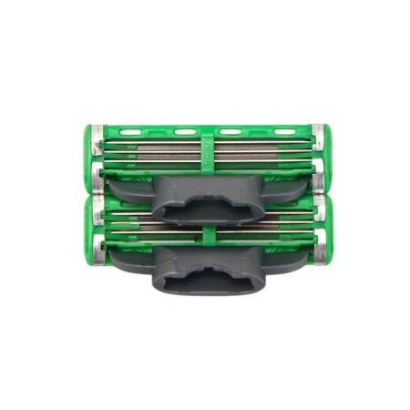 Gillette Mach3 + 2 Replaceable cassettes Green color-4