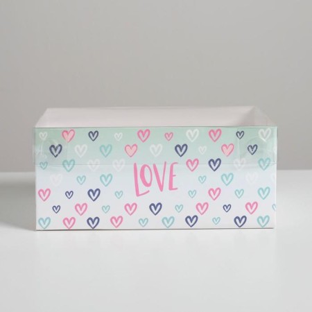 Capcake box, confectionery packaging, 6 cells "Love", 23 x 16 x 10 cm-1