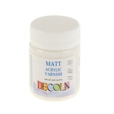 Acrylic matte varnish, water -based 50 ml, ZHK Decola
