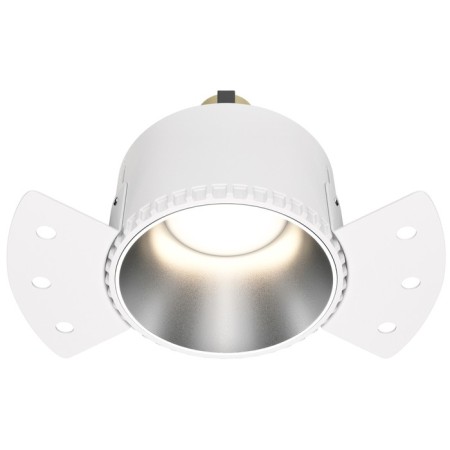 Building lamp Technical DL051-01-GU10 -RD-WS, GU10, 1x20 W, 140x140x55 mm, matte silver