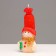 Decorative candle "Fairytale Snowman", 6.2x5x13.2 cm, red