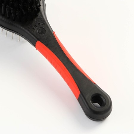 Bruste-calculus two-sided oval, 21.5 x 6.5 cm, non-slip pen, black-red-4