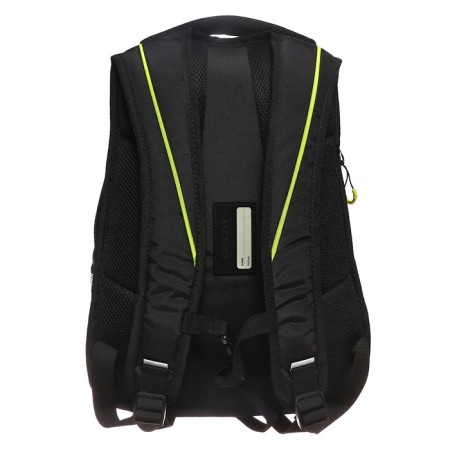 Youth backpack, 42 ​​x 31 x 22 cm, Grizzly 338, ergonomic back, laptop compartment, black/yellow RU-338-4_1-4