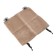 Kittail in the front seat, natural wool, short pile, beige