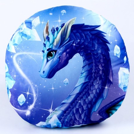Round pillow "Diamond Dragon"-2