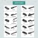 Kuurumakit wiper sequet of wiper, 650 mm (26 ’)/500 mm (20’), fastener set