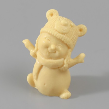 Mold Silicon "Snowman in a hat" 5 cm-4