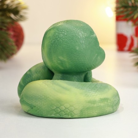 New Year. Symbol 2025. Figure soap "snake baby" gradient Green-2