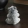 Souvenir "Bear with fish (3 species)" 6.5cm