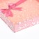 Cookie box, "pink bow" 18 x 18 x 3