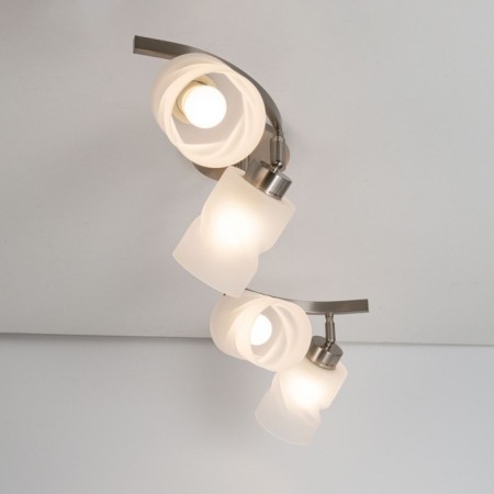 Ceiling chandelier Citilux "Astro" CL125142, 74x74x37 cm, 4x75W, e27, gray color-9