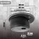 Sink for a kitchen made of stone Zein 3/Q4, D = 510 mm, round, overflow, black color black