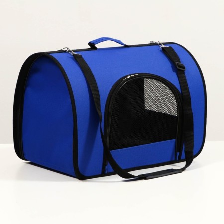 Bag - Animal carrying, 2 entrance, 49 x 30 x 35 cm, blue
