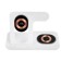 Wireless charger 3 in 1 Y36, 15 W, folding, backlight, USB, Type-C, white