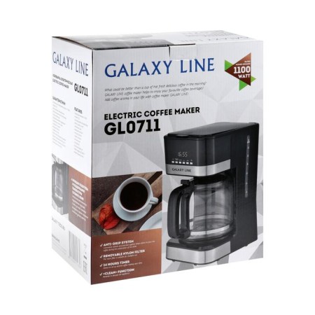 Coffee machine Galaxy Line Gl 0711, drip, 1100 watts, 1.8 l, black-6