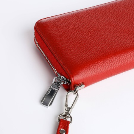 Women's wallet with lightning, red color-2