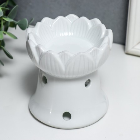 Aroma lamp ceramics "Budon White" 9x8x8 cm