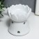 Aroma lamp ceramics "Budon White" 9x8x8 cm