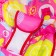 Swear-rocking chair for newborns "Flowers", game arc, removable toys mix