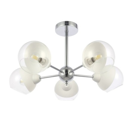 Ceiling EVOLUCE lamp. Sle102702-05. Giorte. 5x40 W, E14, 61x61x33.5 cm, chromium color-5