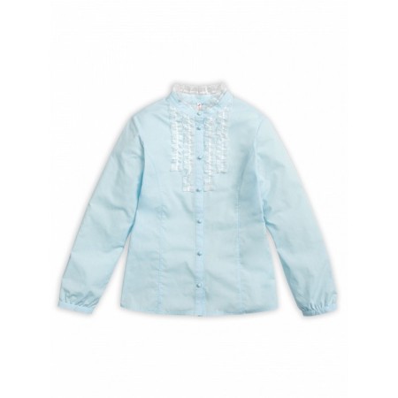 Blouse for girls, height 122 cm, blue color-1