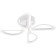 Ceiling light ESCADA, 10285/4LED. 1x29W, LED, 2890LM, 3000/4000/6500K, 410x410x90 mm, white color