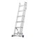 Tundra staircase, three -section, aluminum, 6 steps