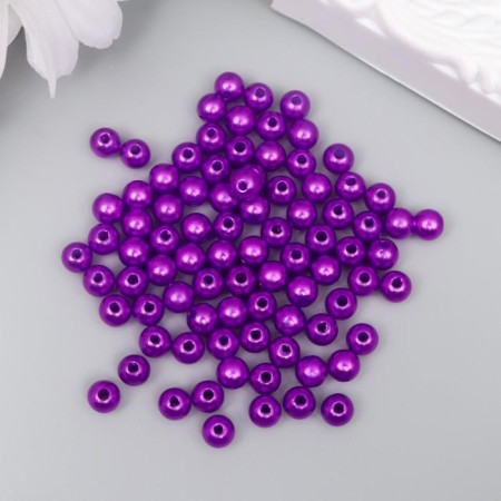 Beads for creativity plastic "plum" set 200 pcs d = 0.6 cm