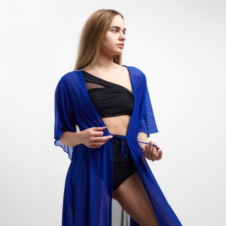 Tunic beach female, blue color, size 50-2
