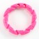 Chewing toy for dogs "twisted ring", 11.5 cm, pink