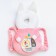 A backpack-pound for the safety of the baby "Bunny", the color is pink