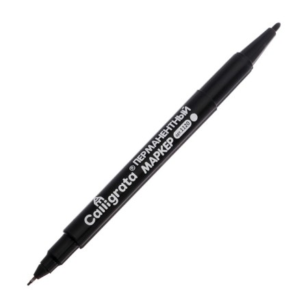 Permanent double -sided marker, calligrata, 0.7 mm/2.0 mm, black-5