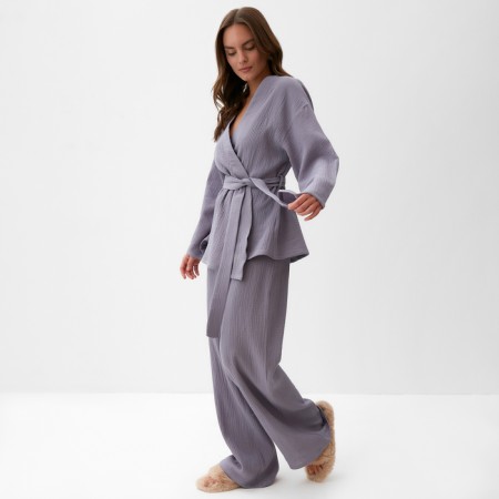 Female set (smell, trousers) KAFTAN BASIC R.48-50, gray-2