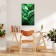 Carty clock wall-up interior "leaves", silent, 35 x 60 cm