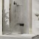 Shower seat Wasserkraft SS402, 350x330x50 mm, hinged, polypropylene, black
