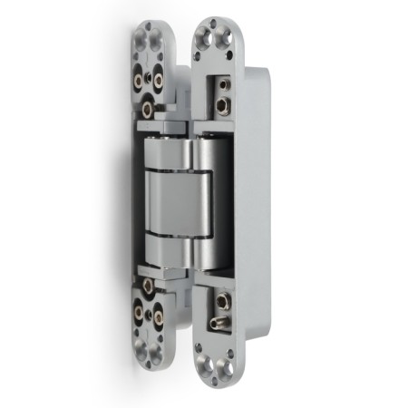 Loop of hidden Lockland installation, 25x150 mm, with 3D regulation, matte chromium color-2