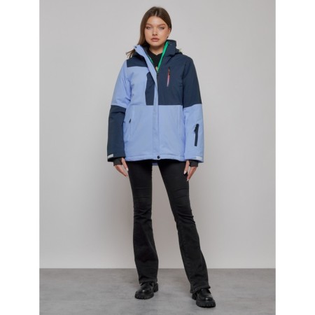 Ski jacket female, size 44, purple color