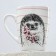 Ceramic mug "Hedgehog", 350 ml, white color