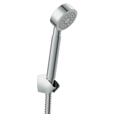 Shower headset Cersanit Cari 63389, watering can, hose, holder