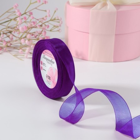 Kapron tape, 20 mm, 20 ± 1 m, color purple No. 35