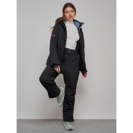 Ski suit female, size 44, black color-3