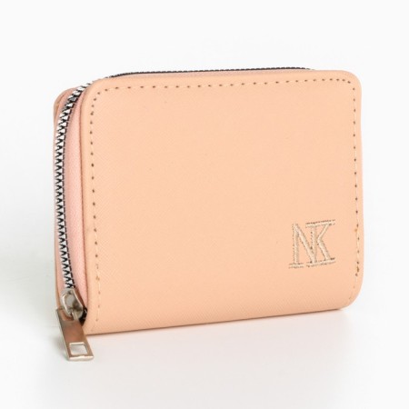 Women's wallet NK, 12x8 cm, beige color-1