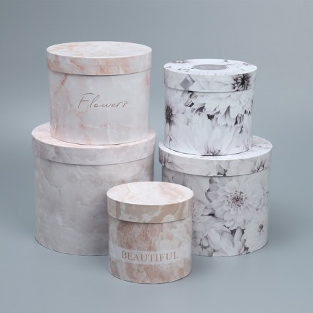 Set of hats 5 in 1, gift packaging, “tenderness”, 13 x 14 - 19.5 x 22 cm-1