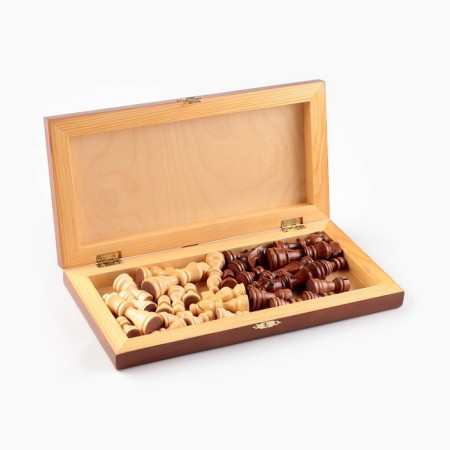 Handing chess wooden, 30 x 30 cm, "tour" King H-8 cm, pawns-3.5 cm-4